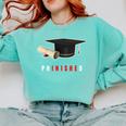 PhD Graduation Celebration For Finished Phd Grad Men Women Comfort Colors Sweatshirt Chalky Mint