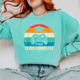 PhD Level Complete Graduation Doctorate In Philosophy Comfort Colors Sweatshirt Chalky Mint