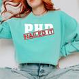 PHD Nailed It Graduation Doctorate Graduate Comfort Colors Sweatshirt Chalky Mint