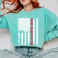 PhD Survivor Graduation American Flag Shirt Degree Tee Women Kids Men Comfort Colors Sweatshirt Chalky Mint