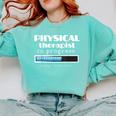 Physical Therapist Progress Graduation T-Shirt Comfort Colors Sweatshirt Chalky Mint