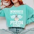 Pigeon Racing Introvert Pigeon Breeder Homing Pigeon Comfort Colors Sweatshirt Chalky Mint