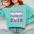 Pink Respiratory Therapist Class Of 2018 Graduation T Shirt Comfort Colors Sweatshirt Chalky Mint