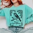 Please Chew Quieter Introvert Nature Bird Lover Comfort Colors Sweatshirt Chalky Mint