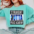 Police Academy Shirt Police Officer Graduation Comfort Colors Sweatshirt Chalky Mint