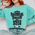 Police Officer National Week T-Shirt Graduation 2018 Comfort Colors Sweatshirt Chalky Mint