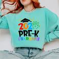 Pre-K Graduate 2025 Preschool Graduation Class Of 2025 Kids Comfort Colors Sweatshirt Chalky Mint
