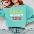 Pre-K Graduate Grad 2018 Graduation Shirt Comfort Colors Sweatshirt Chalky Mint