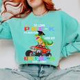 Pre k Graduation 2025 Pre-k Kindergarten Graduate Dinosaur Premium Tri-Blend Comfort Colors Sweatshirt Chalky Mint