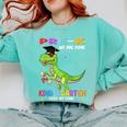 Pre k Graduation We Are Done Class 2023 Pre-k Dinosaur Boys Comfort Colors Sweatshirt Chalky Mint