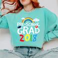 Preschool Graduation 2018 Last Day School Pre K Comfort Colors Sweatshirt Chalky Mint