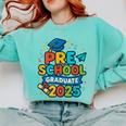 Preschool Graduation 2025 Pre-k Graduate Kids Boys Girls Comfort Colors Sweatshirt Chalky Mint