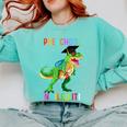 Preschool Graduation Class Of 2022 Graduate Dinosaur Kids Comfort Colors Sweatshirt Chalky Mint