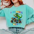 Preschool Graduation Monster Truck Dinosaur Boys Dino Tee Comfort Colors Sweatshirt Chalky Mint
