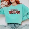 Preschool Rocks Back To School Graduation Teacher Student Comfort Colors Sweatshirt Chalky Mint