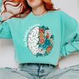 Probably Anxious Mental Health Quote Introverts People Comfort Colors Sweatshirt Chalky Mint Probably Anxious Mental Health Quote Introverts People Comfort Colors Sweatshirt Chalky Mint