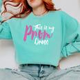 This Is My Prom Dress Shirt Senior Graduation Cute Tee Comfort Colors Sweatshirt Chalky Mint