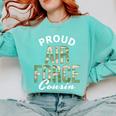 Proud Air Force Cousin Deployment Homecoming Graduation Comfort Colors Sweatshirt Chalky Mint