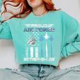 Proud Air Force Mother-In-Law US Air Force Graduation Comfort Colors Sweatshirt Chalky Mint