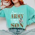 Proud Army National Guard Son National Guard Graduation Comfort Colors Sweatshirt Chalky Mint