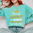 Proud Aunt Of 5th Grade Graduate 2025 Elementary Graduation Comfort Colors Sweatshirt Chalky Mint