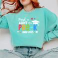 Proud Aunt Of A Pre-K 2025 Graduate Class Of 2025 Graduation Comfort Colors Sweatshirt Chalky Mint