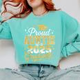 Proud Auntie Of A Class Of 2025 Graduate Senior Graduation Comfort Colors Sweatshirt Chalky Mint