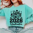 Proud Auntie Of Two 2026 Graduates Graduation Comfort Colors Sweatshirt Chalky Mint