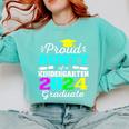 Proud Aunty Of Kindergarten Graduate 2024 Graduation Aunty Comfort Colors Sweatshirt Chalky Mint
