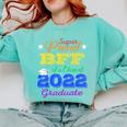 Proud Bff Of 2022 Graduate Class 2022 Graduation Family Comfort Colors Sweatshirt Chalky Mint