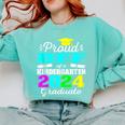 Proud Bff Of Kindergarten Graduate 2024 Graduation Bff Comfort Colors Sweatshirt Chalky Mint