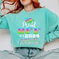 Proud Bff Of PreK School Graduate 2024 Graduation Bff Premium Comfort Colors Sweatshirt Chalky Mint