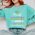 Proud Big Sister Of Kindergarten Graduate 2024 Graduation Comfort Colors Sweatshirt Chalky Mint