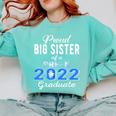 Proud Big Sister Of Pre K School Graduate 2022 Graduation Comfort Colors Sweatshirt Chalky Mint
