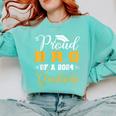 Proud Bro Of A Class Of 2024 Graduate Senior Graduation Comfort Colors Sweatshirt Chalky Mint
