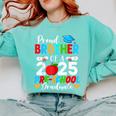 Proud Brother Of a 2025 Preschool Graduate Graduation Comfort Colors Sweatshirt Chalky Mint