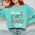 Proud Coast Guard Sister US Coast Guard Graduation Sister Comfort Colors Sweatshirt Chalky Mint