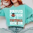 Proud Cousin Of a Football Senior 2026 Graduation Gifts Comfort Colors Sweatshirt Chalky Mint