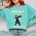 Proud Dad Of 2018 Graduate Dabbing Graduation Senior Shirt Comfort Colors Sweatshirt Chalky Mint