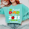 Proud Dad Of 2023 Pre K Graduate Graduation Comfort Colors Sweatshirt Chalky Mint