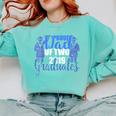Proud Dad Of Two 2019 Graduates Twin Papa Graduation Comfort Colors Sweatshirt Chalky Mint