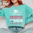 Proud Daughter Of 2025 College Graduate Family Graduation Comfort Colors Sweatshirt Chalky Mint