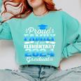 Proud Family Of 5th Grade Graduate 2024 Family Graduation Comfort Colors Sweatshirt Chalky Mint