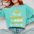 Proud Grandma Of 2025 College Graduate Family 24 Graduation Comfort Colors Sweatshirt Chalky Mint