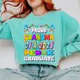 Proud GRANDMA Of a 2025 PRE-K Graduate -Graduation Comfort Colors Sweatshirt Chalky Mint