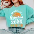 Proud Grandma Of A 2026 Senior Basketball Graduation Comfort Colors Sweatshirt Chalky Mint