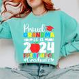 Proud Grandma Of Class Of 2024 Preschool Graduate Graduation Comfort Colors Sweatshirt Chalky Mint