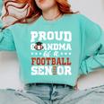 Proud Grandma Of a Football Senior 2026 Graduation Comfort Colors Sweatshirt Chalky Mint