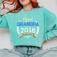 Proud Grandpa Of 2018 Senior Shirt Graduation Grad Comfort Colors Sweatshirt Chalky Mint