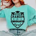 Proud Grandpa Of a Kindergarten Grad Graduation Shirt Comfort Colors Sweatshirt Chalky Mint